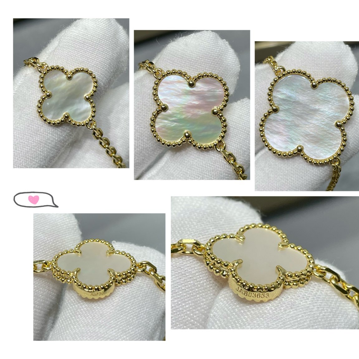 {
"Bling Jewelrys": "ブリング・ジュエリー",
"CLOVER 16 MOTIF WHITE MOP GOLD NECKLACE": "クローバー 16モチーフ ホワイトマザーオブパール ゴールドネックレス"
}