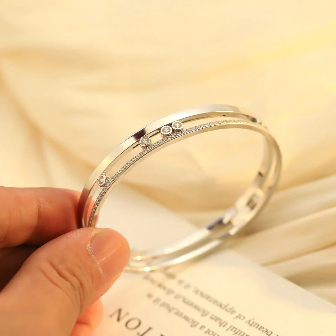 [Bling Jewelry] Move Romane Diamant-Armreif
