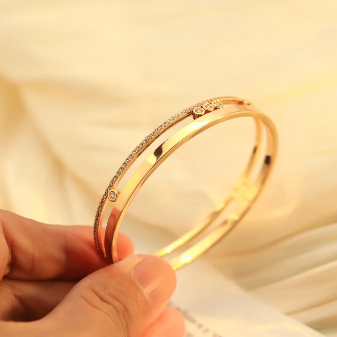 [Bling Jewelry] Move Romane Diamant-Armreif