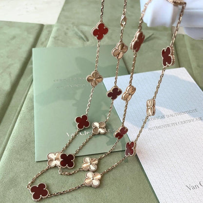 {
  "Bling Jewelrys": "Bling Jewelrys",
  "CLOVER 20 MOTIFS LASER CARNELIAN NECKLACE": "KLEEBLATT 20 MOTIVE LASER KARNEOL HALSKETTE"
}