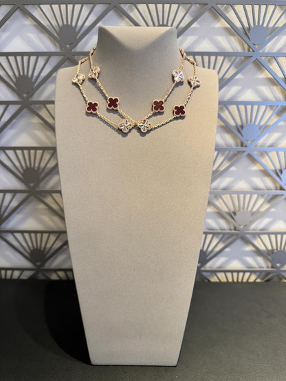 {
  "Bling Jewelrys": "Bling Jewelrys",
  "CLOVER 20 MOTIFS LASER CARNELIAN NECKLACE": "KLEEBLATT 20 MOTIVE LASER KARNEOL HALSKETTE"
}