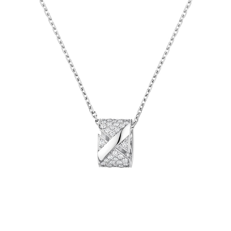 [Bling Jewelrys ]LIENS EVIDENCE DIAMOND PAVED NECKLACE