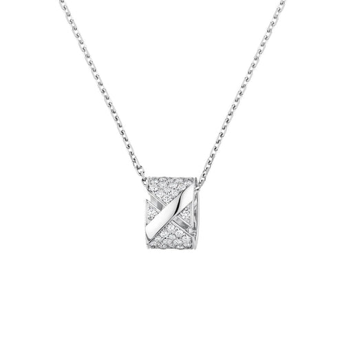 [Bling Jewelrys ]LIENS EVIDENCE DIAMOND PAVED NECKLACE