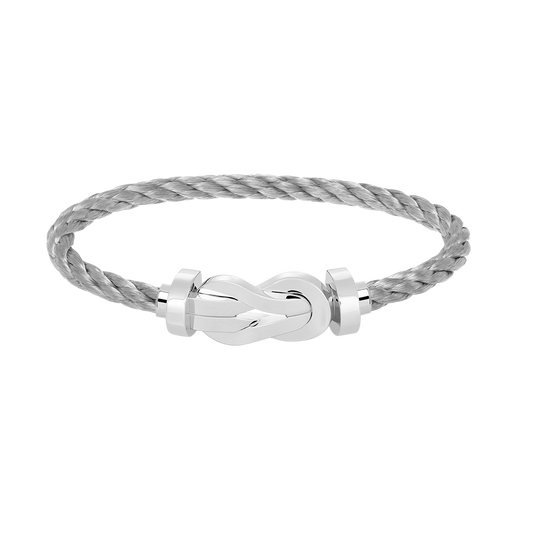 [Bling Jewelrys ]CHANCE LARGE 8 FIGURE BUCKLE NO DIAMOND BRACELET SILVER