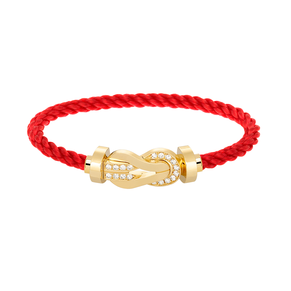 [Bling Jewelrys ]CHANCE LARGE 8 FIGURE BUCKLE HALF DIAMOND BRACELET GOLD