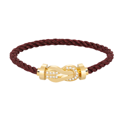 [Bling Jewelrys ]CHANCE LARGE 8 FIGURE BUCKLE HALF DIAMOND BRACELET GOLD