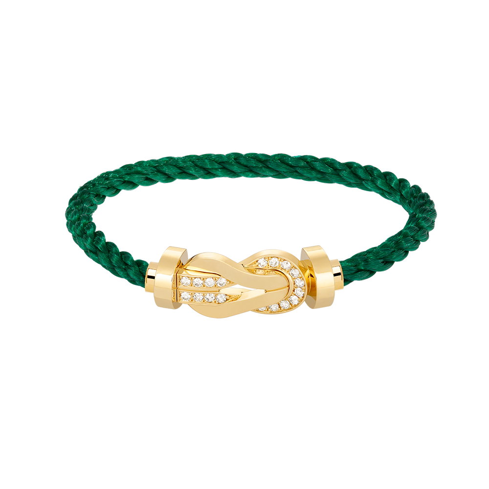 [Bling Jewelrys ]CHANCE LARGE 8 FIGURE BUCKLE HALF DIAMOND BRACELET GOLD