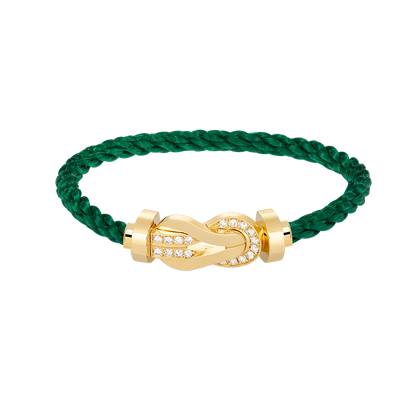 [Bling Jewelrys ]CHANCE LARGE 8 FIGURE BUCKLE HALF DIAMOND BRACELET GOLD