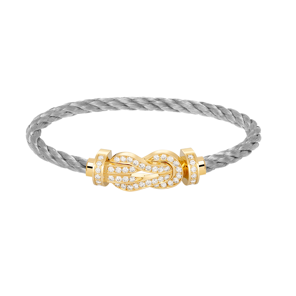[Bling Jewelrys ]CHANCE LARGE 8 FIGURE BUCKLE FULLDIAMOND BRACELET GOLD