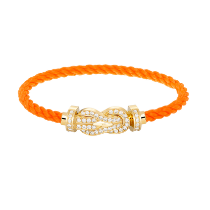 [Bling Jewelrys ]CHANCE LARGE 8 FIGURE BUCKLE FULLDIAMOND BRACELET GOLD