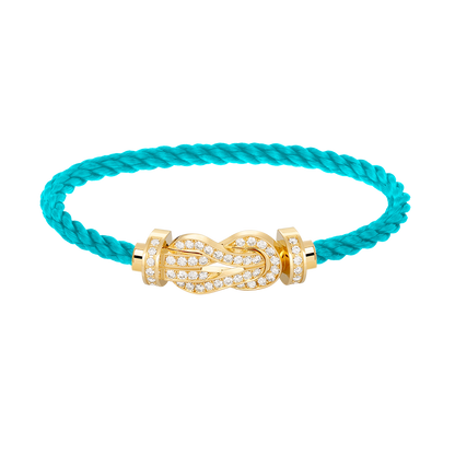 [Bling Jewelrys ]CHANCE LARGE 8 FIGURE BUCKLE FULLDIAMOND BRACELET GOLD