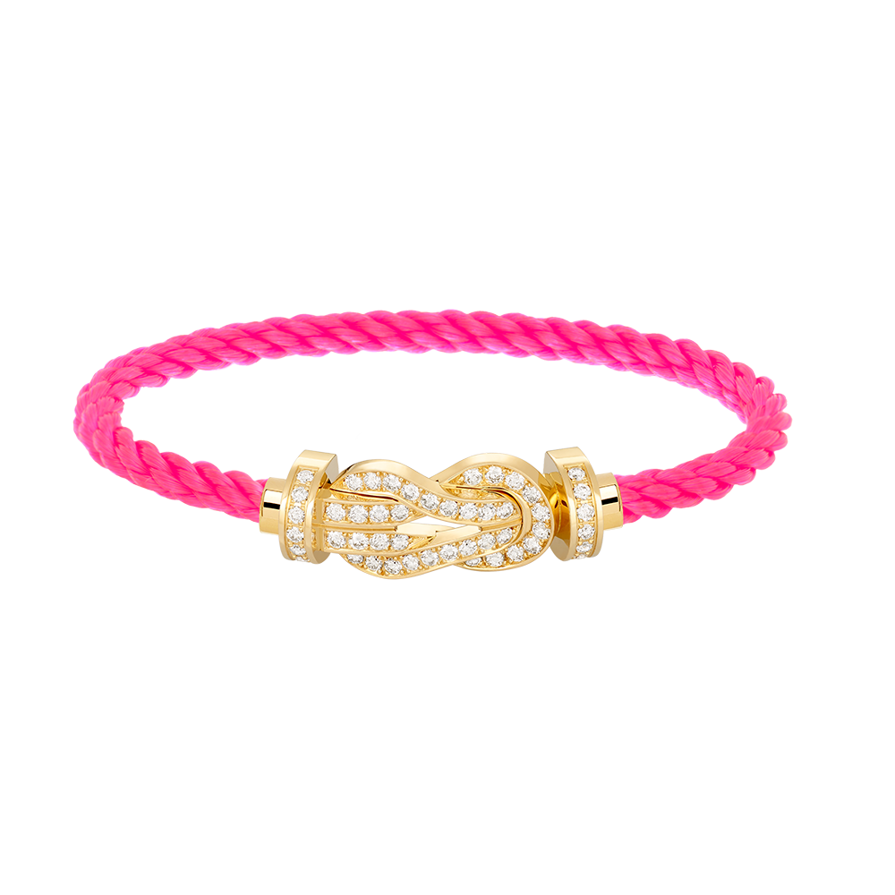 [Bling Jewelrys ]CHANCE LARGE 8 FIGURE BUCKLE FULLDIAMOND BRACELET GOLD