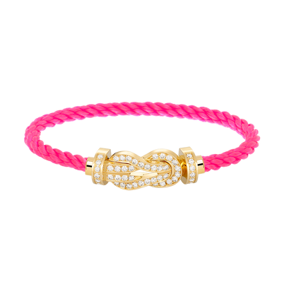 [Bling Jewelrys ]CHANCE LARGE 8 FIGURE BUCKLE FULLDIAMOND BRACELET GOLD