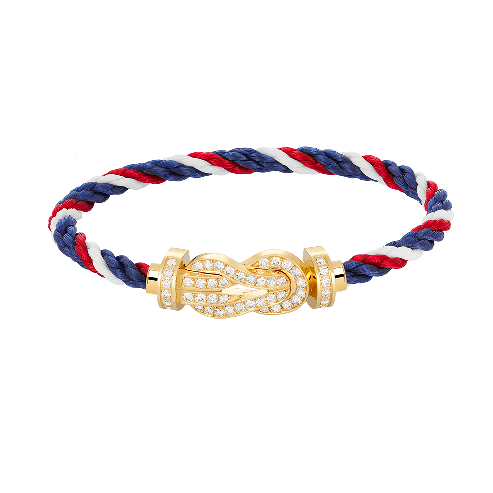[Bling Jewelrys ]CHANCE LARGE 8 FIGURE BUCKLE FULLDIAMOND BRACELET GOLD