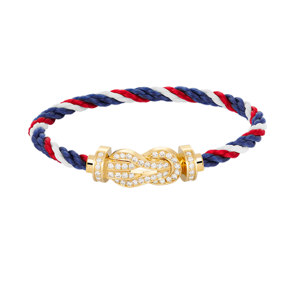 [Bling Jewelrys ]CHANCE LARGE 8 FIGURE BUCKLE FULLDIAMOND BRACELET GOLD