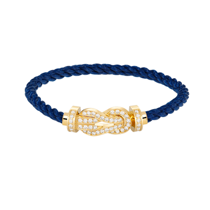 [Bling Jewelrys ]CHANCE LARGE 8 FIGURE BUCKLE FULLDIAMOND BRACELET GOLD