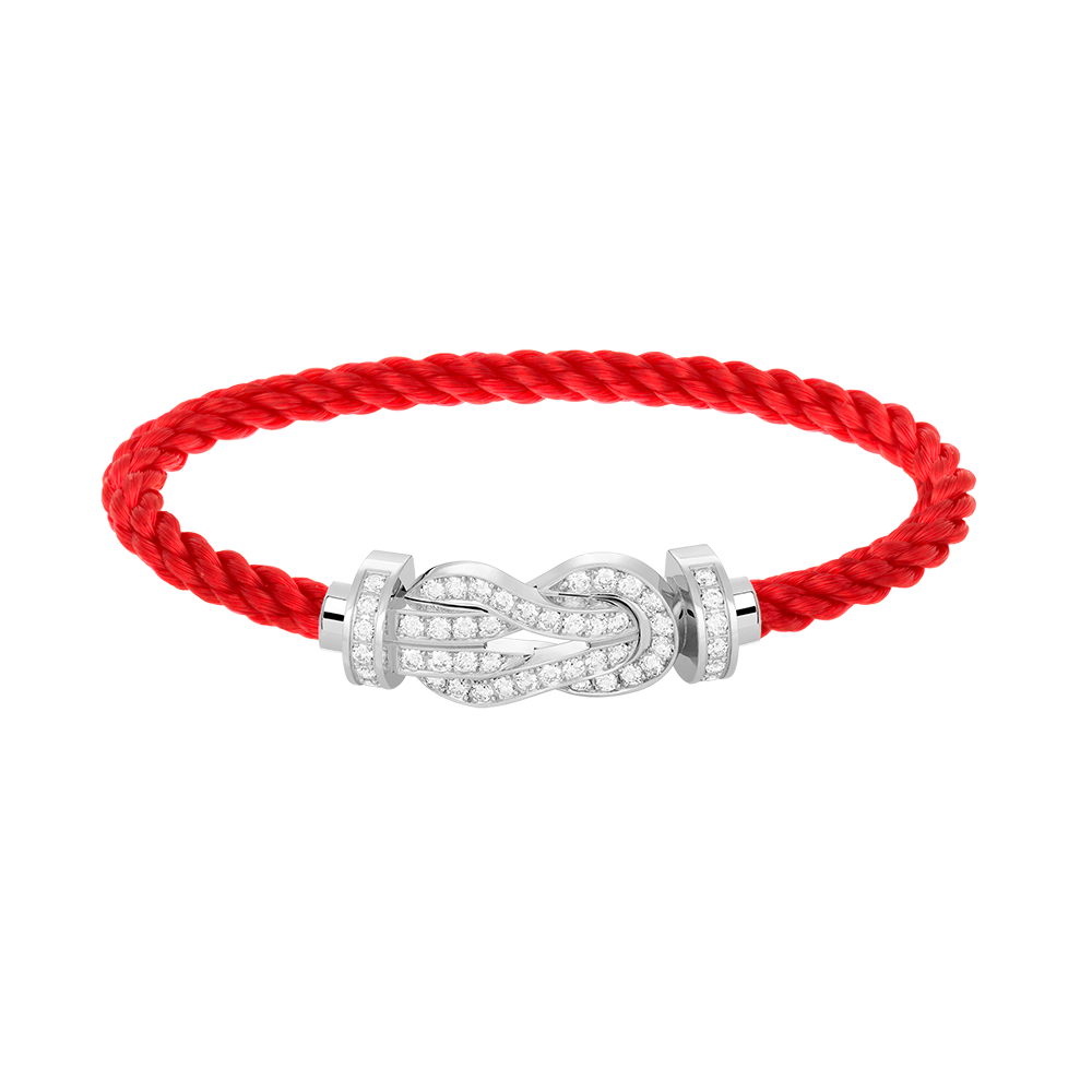 [Bling Jewelrys ]CHANCE LARGE 8 FIGURE BUCKLE FULL DIAMOND BRACELET SILVER