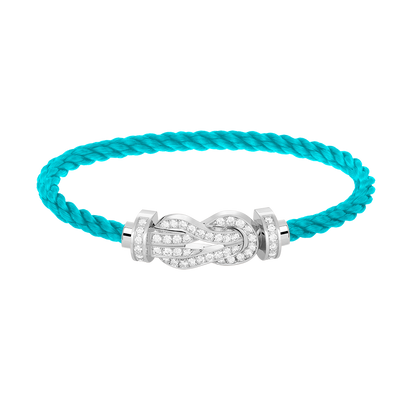 [Bling Jewelrys ]CHANCE LARGE 8 FIGURE BUCKLE FULL DIAMOND BRACELET SILVER