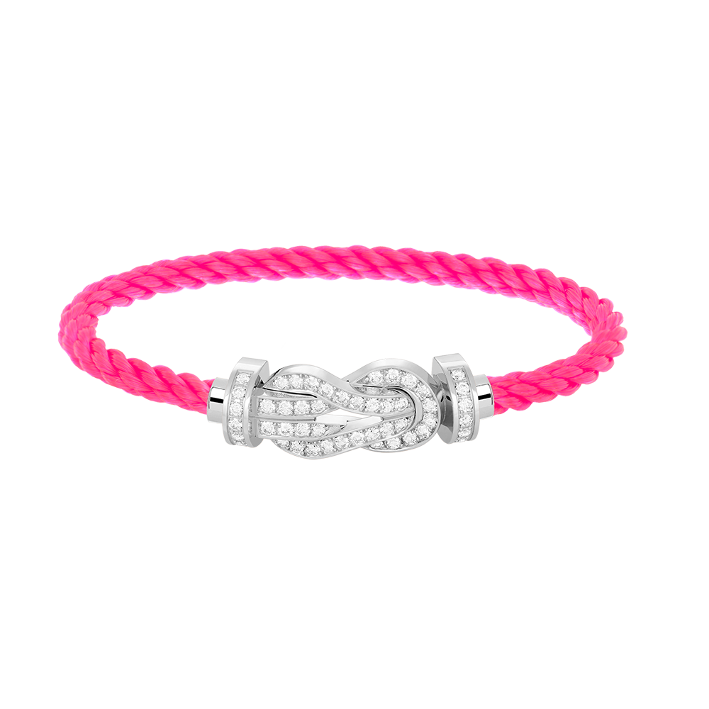 [Bling Jewelrys ]CHANCE LARGE 8 FIGURE BUCKLE FULL DIAMOND BRACELET SILVER