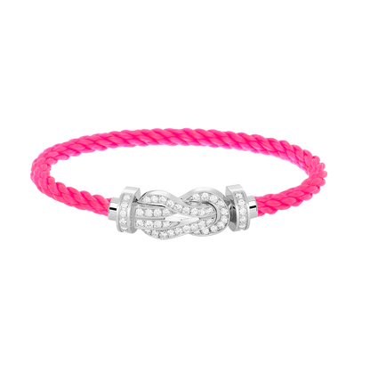 [Bling Jewelrys ]CHANCE LARGE 8 FIGURE BUCKLE FULL DIAMOND BRACELET SILVER