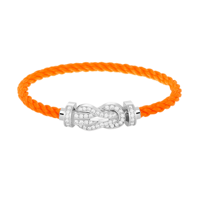 [Bling Jewelrys ]CHANCE LARGE 8 FIGURE BUCKLE FULL DIAMOND BRACELET SILVER