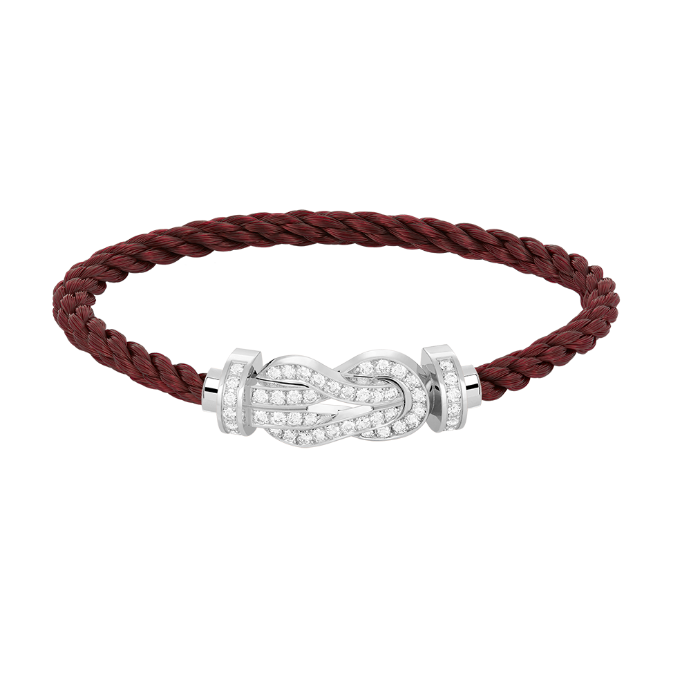 [Bling Jewelrys ]CHANCE LARGE 8 FIGURE BUCKLE FULL DIAMOND BRACELET SILVER