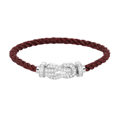 [Bling Jewelrys ]CHANCE LARGE 8 FIGURE BUCKLE FULL DIAMOND BRACELET SILVER