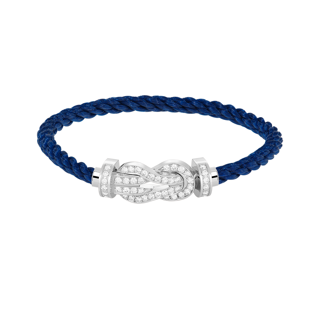 [Bling Jewelrys ]CHANCE LARGE 8 FIGURE BUCKLE FULL DIAMOND BRACELET SILVER