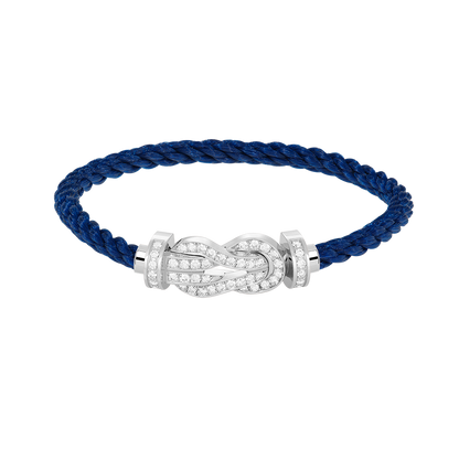 [Bling Jewelrys ]CHANCE LARGE 8 FIGURE BUCKLE FULL DIAMOND BRACELET SILVER