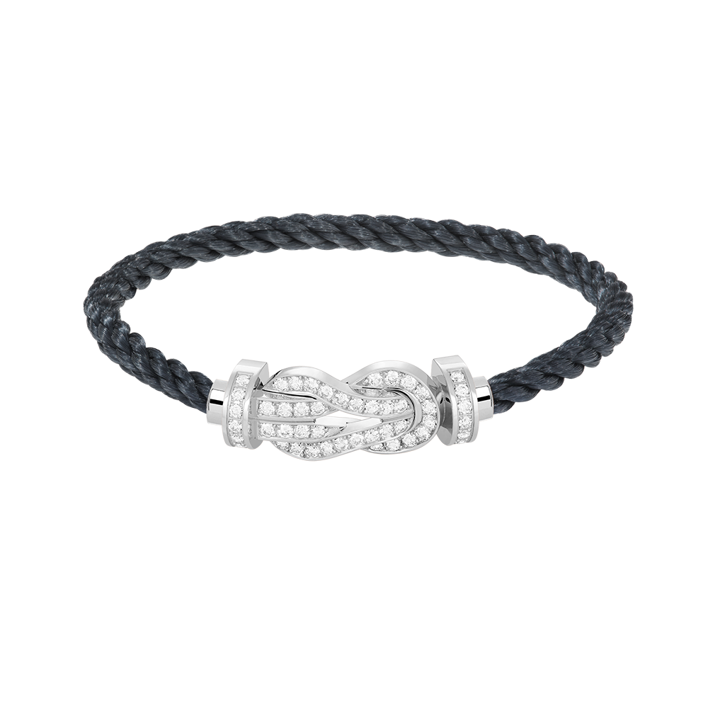 [Bling Jewelrys ]CHANCE LARGE 8 FIGURE BUCKLE FULL DIAMOND BRACELET SILVER
