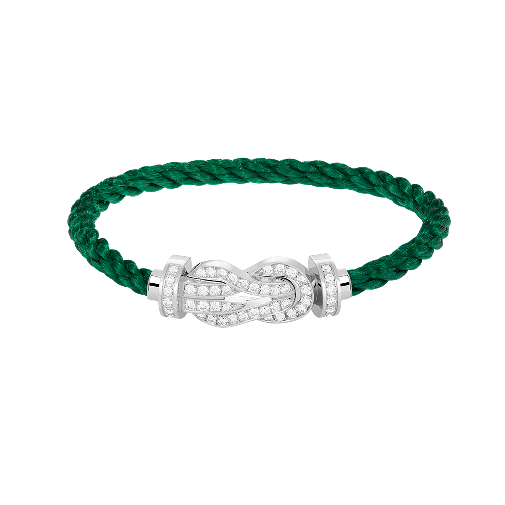 [Bling Jewelrys ]CHANCE LARGE 8 FIGURE BUCKLE FULL DIAMOND BRACELET SILVER