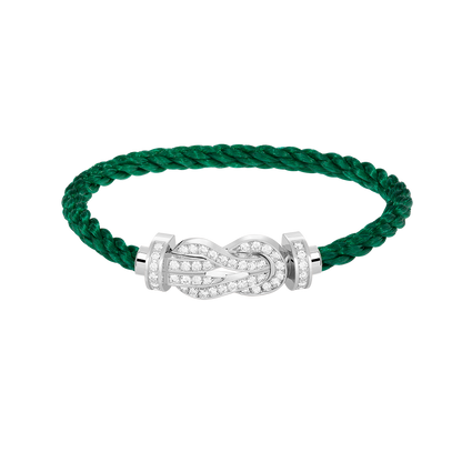 [Bling Jewelrys ]CHANCE LARGE 8 FIGURE BUCKLE FULL DIAMOND BRACELET SILVER