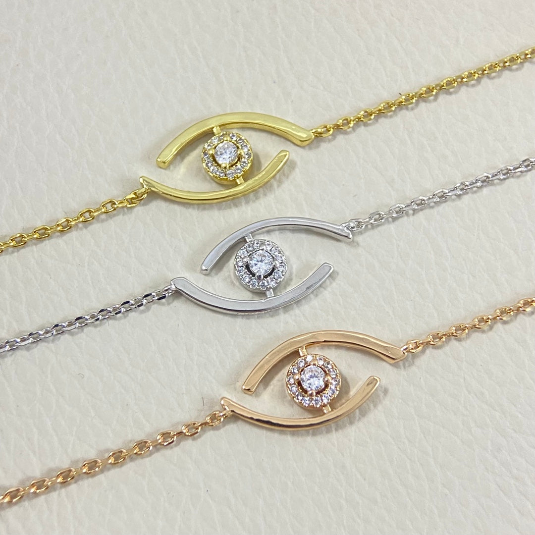 [Bling Jewelrys]Lucky Eye Pave-Set Diamond Bracelet