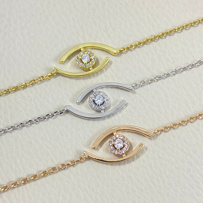 [Bling Jewelrys]Lucky Eye Pave-Set Diamond Bracelet