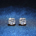 [Bling Jewelrys]FOUR-PRONG MOISSANITE EARRINGS
