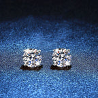 [Bling Jewelrys]FOUR-PRONG MOISSANITE EARRINGS
