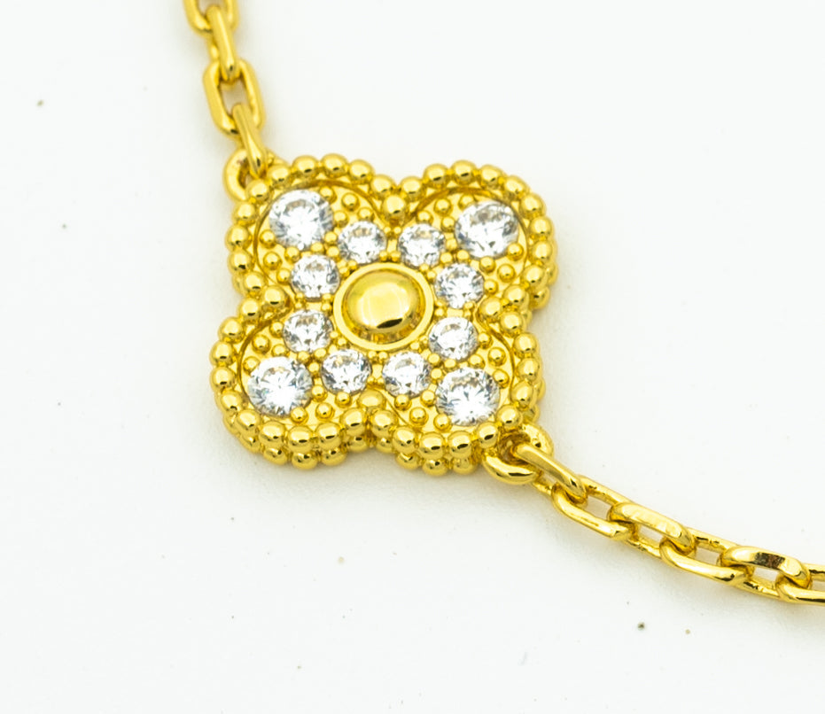 [Bling Jewelrys ] CLOVER 5 MOTIF LASER BRACELET COLLECTION