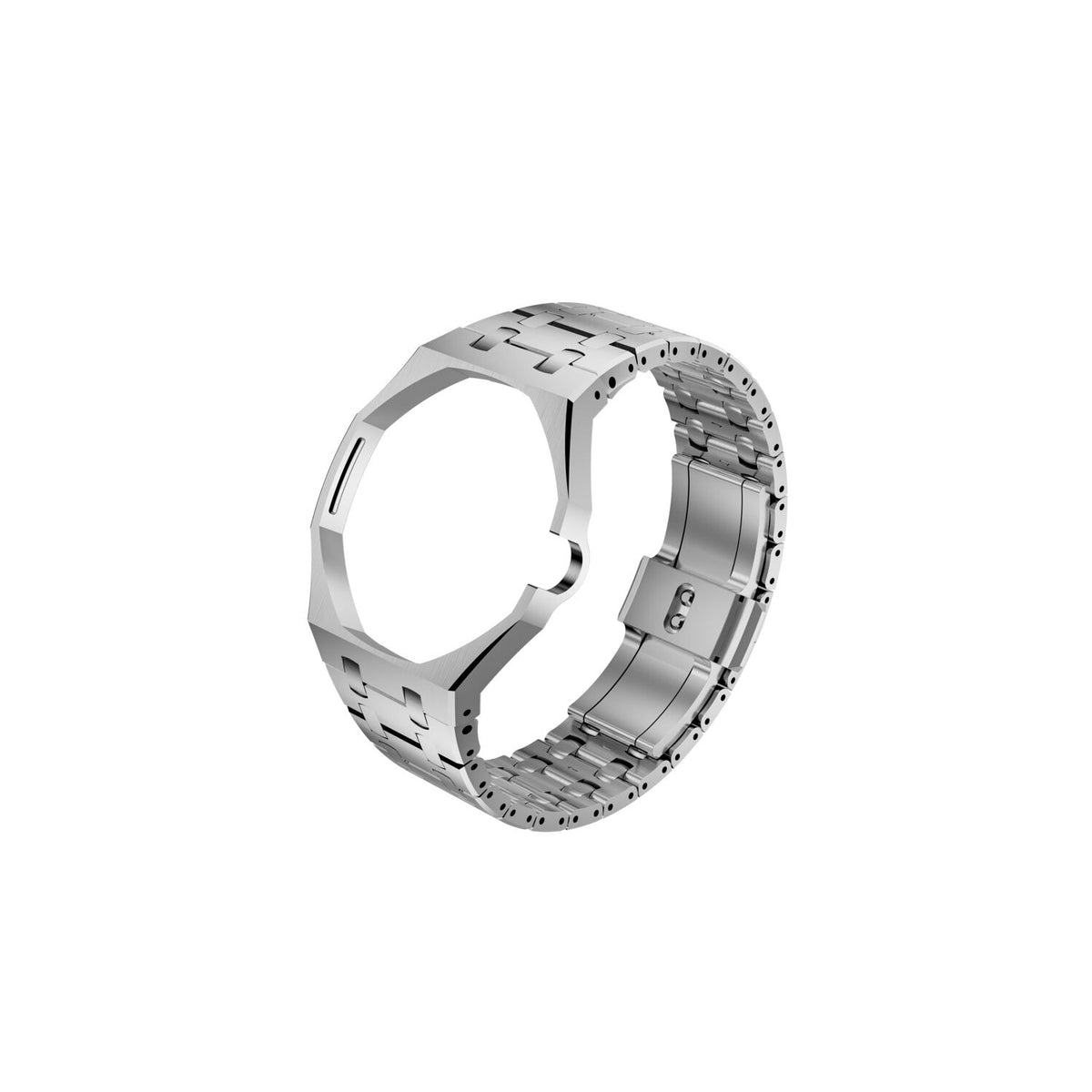 [Bling Jewelrys]OAK POP EXCLUSIVE SILVER STEEL STRAP