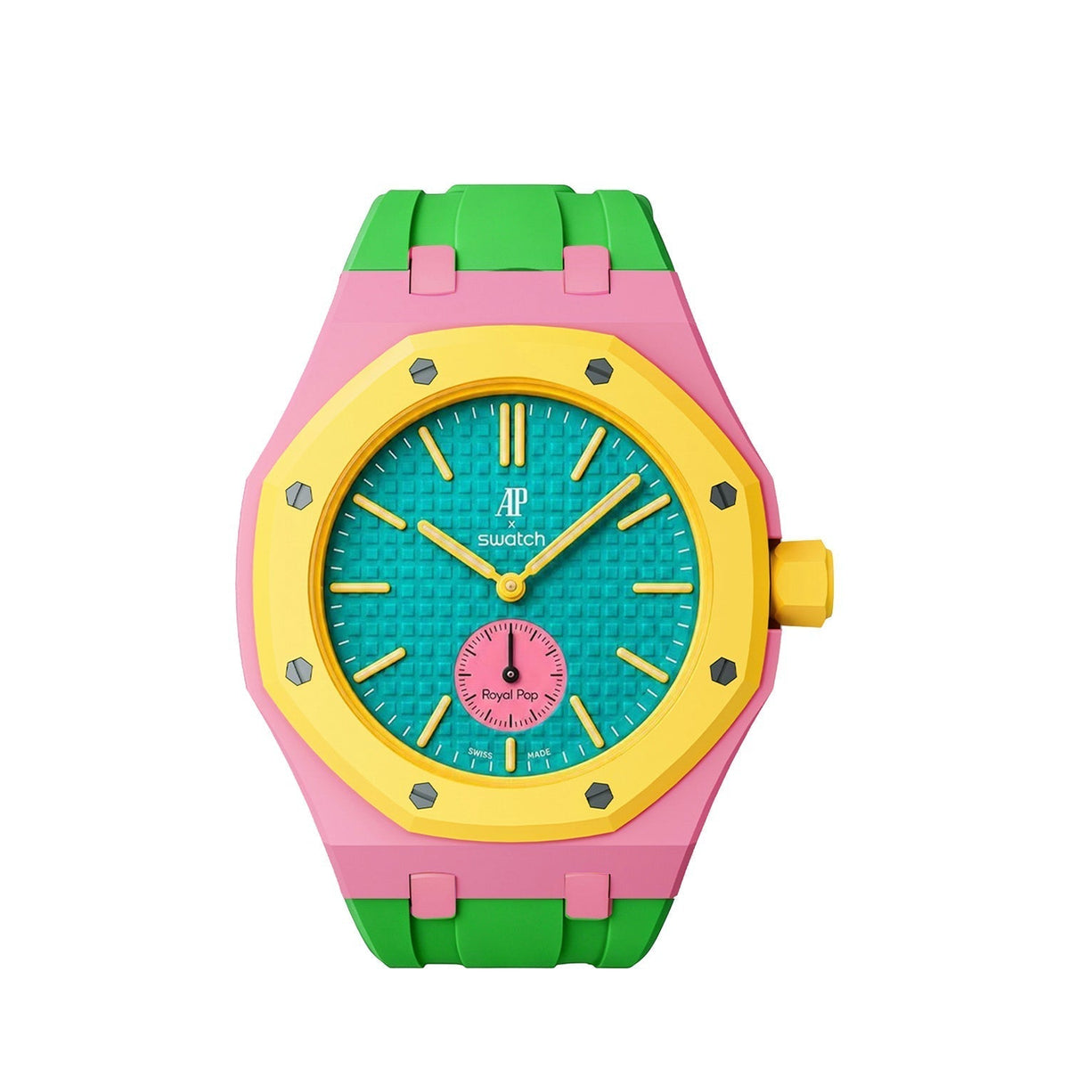 [Bling Jewelrys]Royal Oak Pop Exclusive Bioceramic Case & Silicone Strap Mix Color
