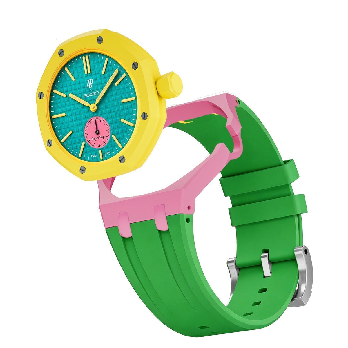 [Bling Jewelrys]Royal Oak Pop Exclusive Bioceramic Case & Silicone Strap Mix Color