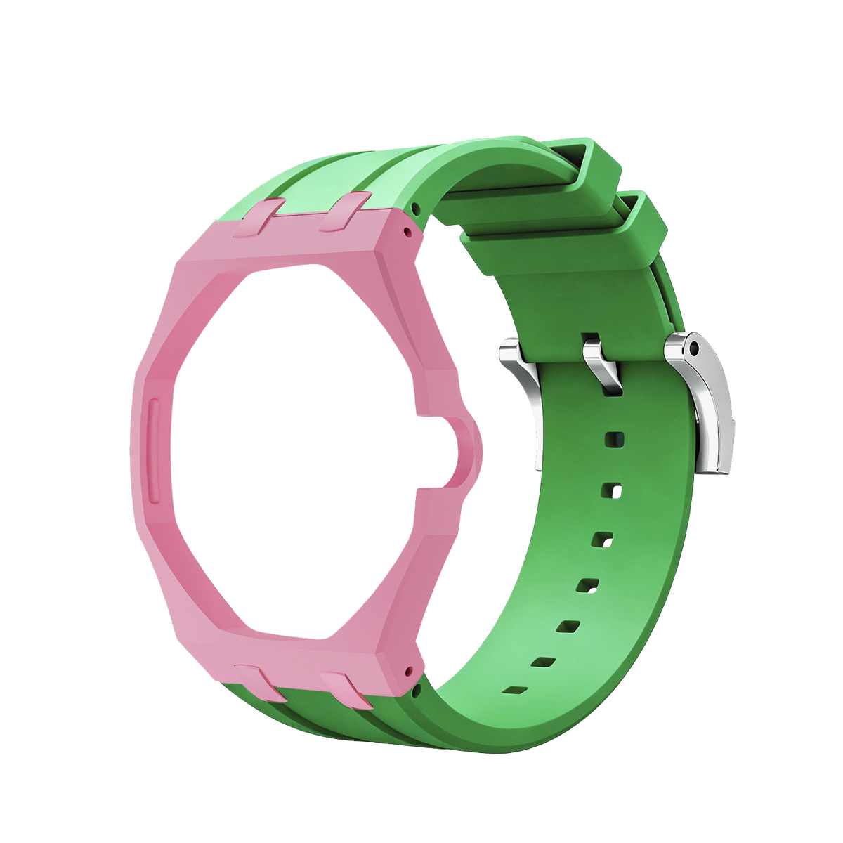[Bling Jewelrys]Royal Oak Pop Exclusive Bioceramic Case & Silicone Strap Mix Color