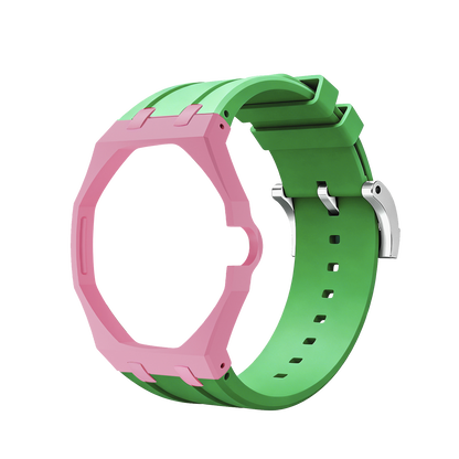 [Bling Jewelrys]Royal Oak Pop Exclusive Bioceramic Case & Silicone Strap Mix Color