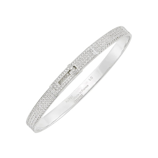 [Bling Jewelrys ]HM KELLY BRACELET IN SILVER AND FULL PAVE DIAMOND
