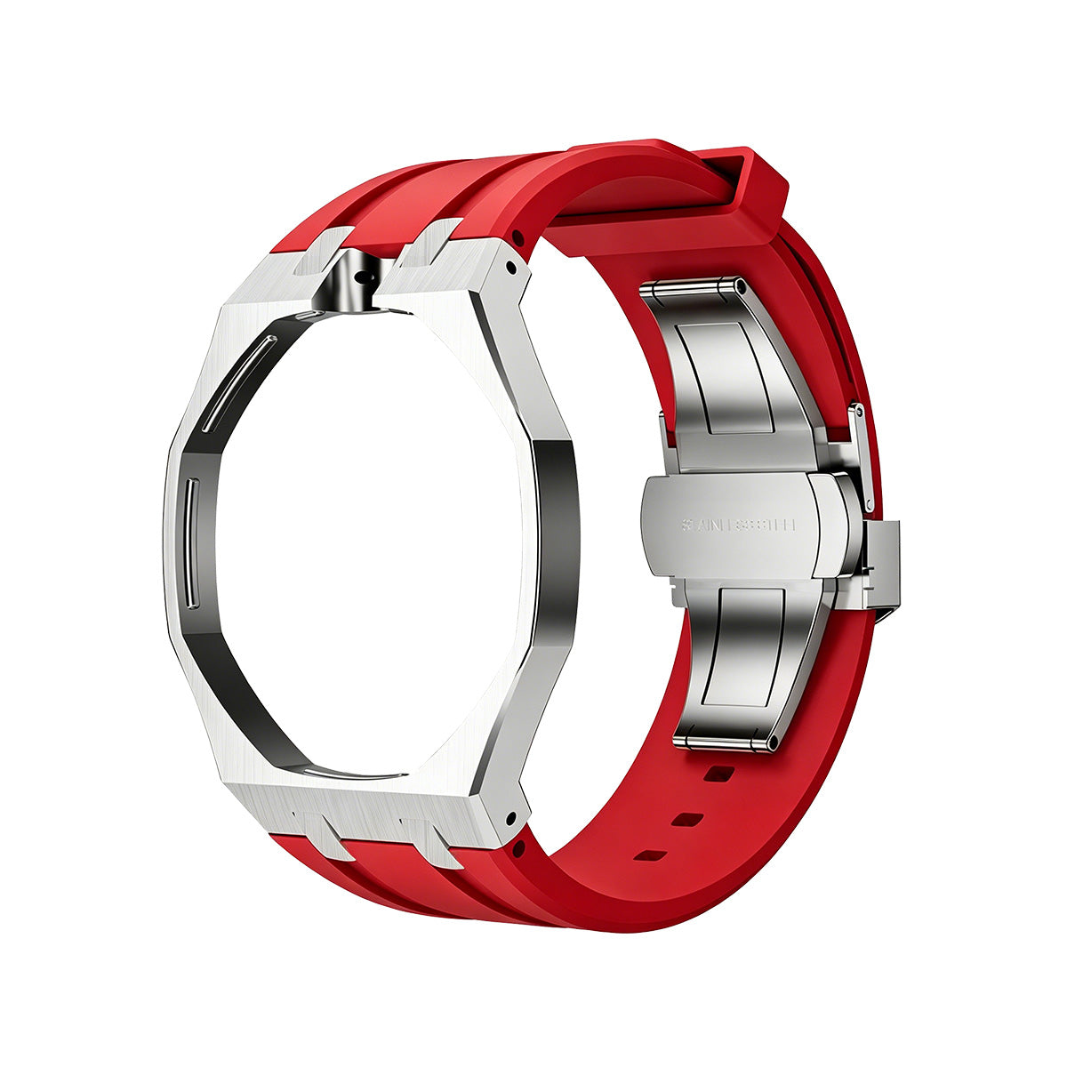 {
  "Bling Jewelrys": "ブリングジュエリー",
  "OAK POP RED STEEL SILICONE STRAP": "オーク ポップレッド ステンレススチール シリコンストラップ"
}