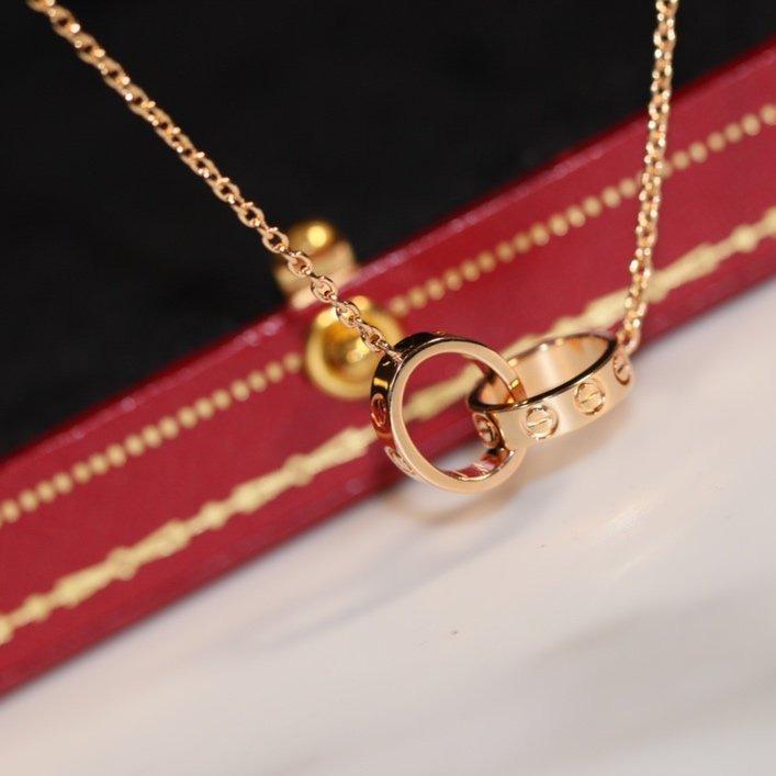 [Bling Jewelrys ]LIEBESKETTE ROSÉGOLD UND SILBER