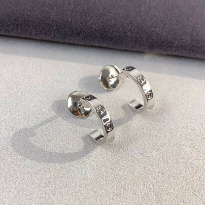 [Bling Jewelry] LIEBES-OHRRINGE 2,65 MM SILBER