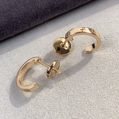 [Bling Jewelrys ]LIEBES-OHRRINGE 2,65 MM ROSÉGOLD