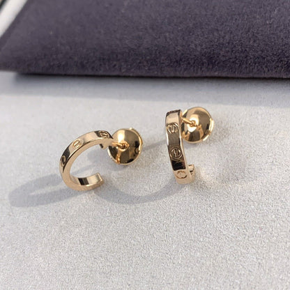 [Bling Jewelrys ]LIEBES-OHRRINGE 2,65 MM ROSÉGOLD