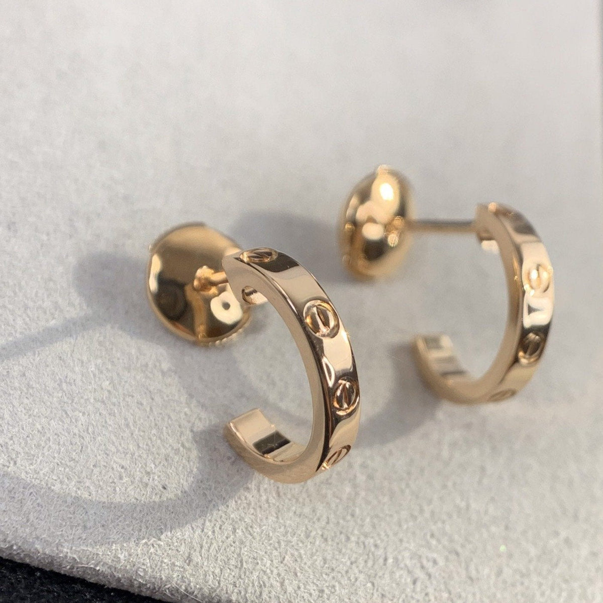 [Bling Jewelrys ]LIEBES-OHRRINGE 2,65 MM ROSÉGOLD