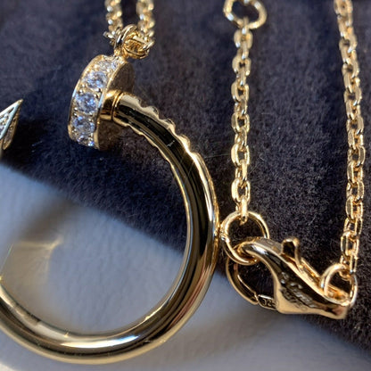 [Bling Jewelrys ]JUSTE NECKLACE PINK GOLD